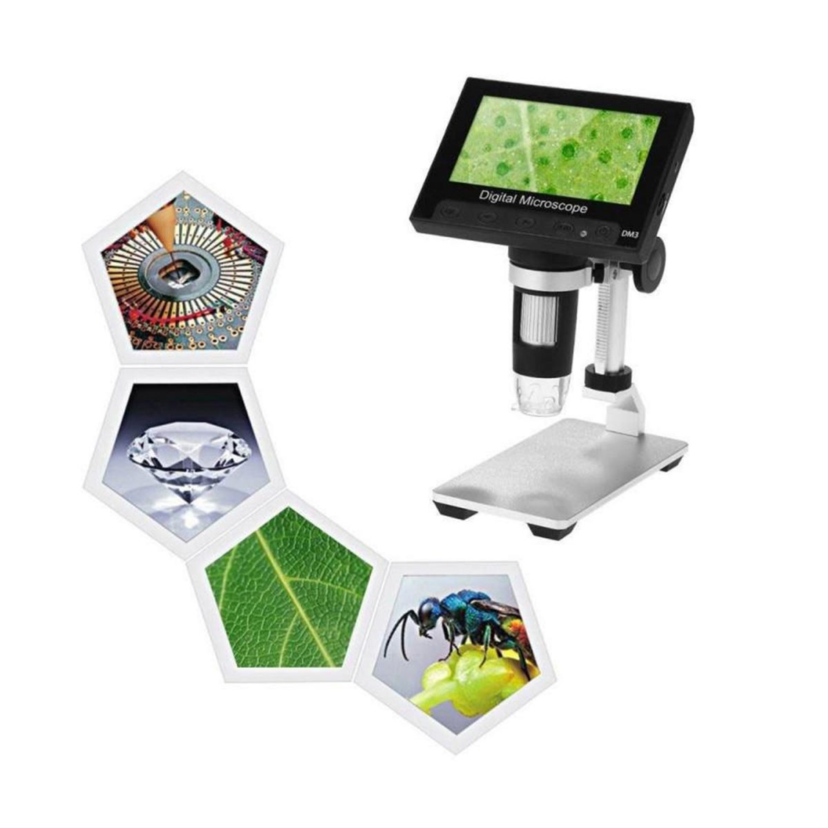 DM3 Digital Microscope With Metal Stand