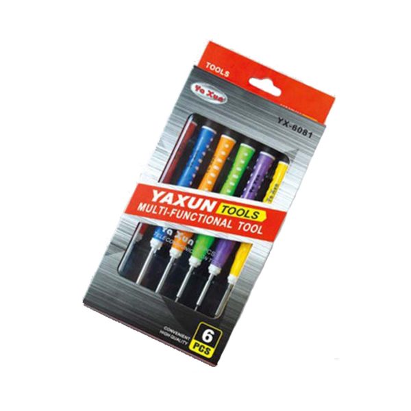 YAXUN YX-6081C 6pcs Screwdriver Set