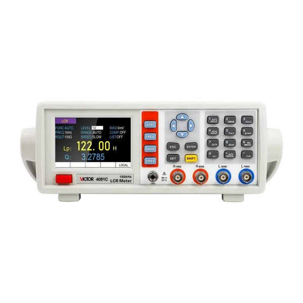 LCR متر رومیزی ویکتور با فرکانس پیوسته 100 کیلوهرتز مدل VICTOR 4091C