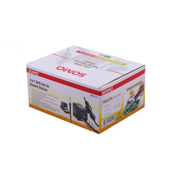 SOMO SM-272 Rework Station 2in1 هیتر هوای گرم و هویه دوکاره 300W سومو مدل SOMO SM272