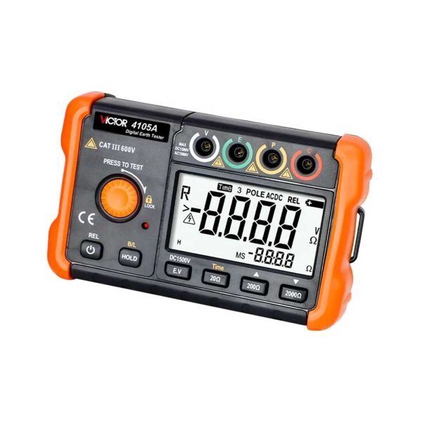 دستگاه ارت سنج دیجیتال ویکتور مدل 4105A New VICTOR Digital Earth Tester 4105A New Series