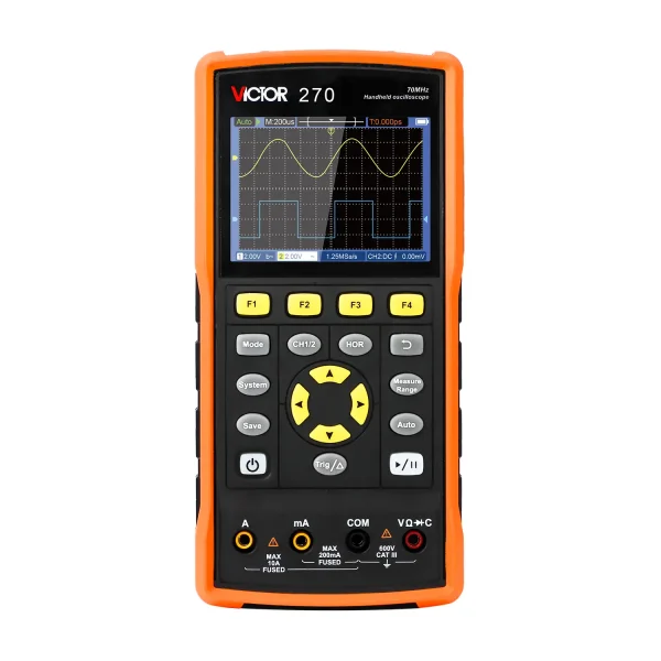 VICTOR 270 70MHz 2Channel Oscilloscope With Multimeter
