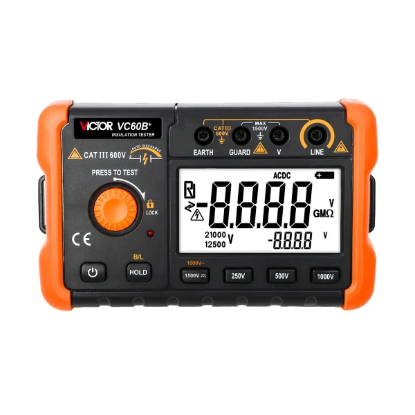 VICTOR VC60B+ 1KV Resistance Insulation Tester New Series