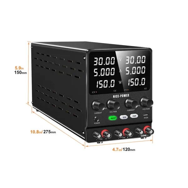 NicePower SPS605-2KD Dual Channel 60V 5A DC Power Supply