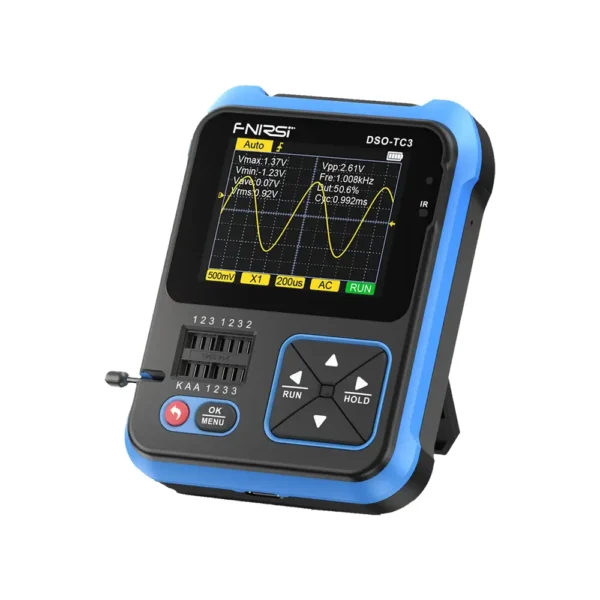 FNIRSI DSOTC3 Oscilloscope With Function Generator and Component Tester