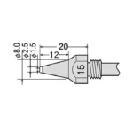 GOOT TP-100N-15 Replacement Tip Size