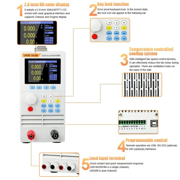 VICTOR 3800 Series DC Electronic Loads