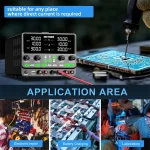 منبع تغذیه دو کاناله نایس پاور 30 ولت 10 آمپر نایس پاور SPPS3010-2KD