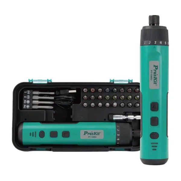 ProsKit PT-1366U Cordless Electric Screwdriver Set Bits
