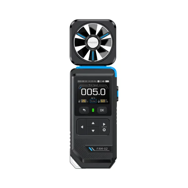 FNIRSI FAM-02 High Precision Anemometer With Temperature and Humidity Meter
