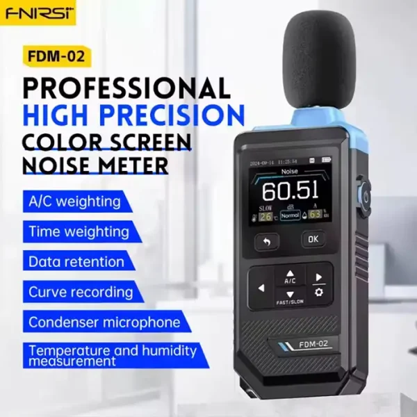 FNIRSI FDM-02 Professional High Precision Digital Noise Level Meter
