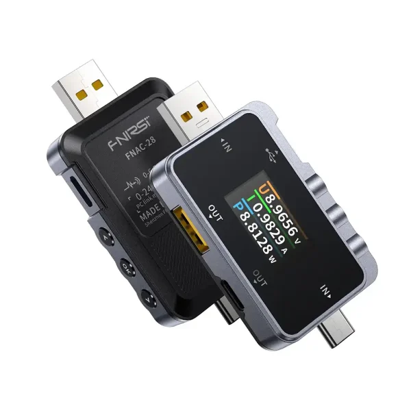 USB تستر فنیرسی مدل FNAC28 با قابلیت اندازه گیری ولتاژ جریان و توان