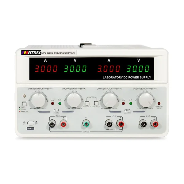 منبع تغذیه 3 کاناله متغیر آزمایشگاهی ماتریکس MATRIX MPS-6005S-3 Triple Channel DC Power Supply