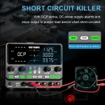 منبع تغذیه 2 کاناله به شورت کیلر Short Circuit Killer و محافظت‌های OCP, OVP