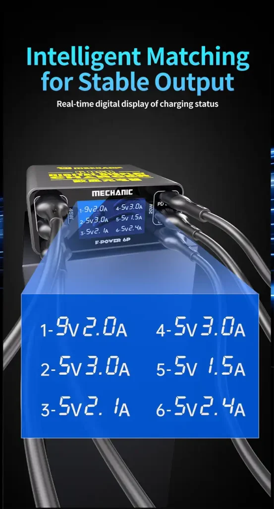 MECHANIC F-Power 6S Intelligent Matching for Stable Output