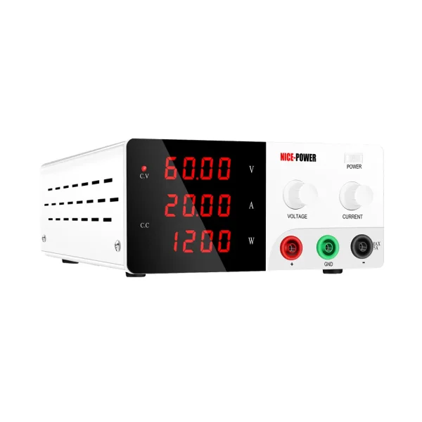 منبع تغذیه متغیر آزمایشگاهی با قابلیت تنظیم خروجی در بازه 0V~60V مدل R-SPS6020
