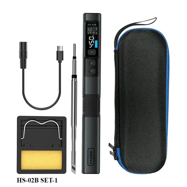FNIRSI HS-02B 100W Smart Soldering Iron SET-1 Accessories