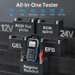تستر باتری 12V/24V انواع باتری خودرو