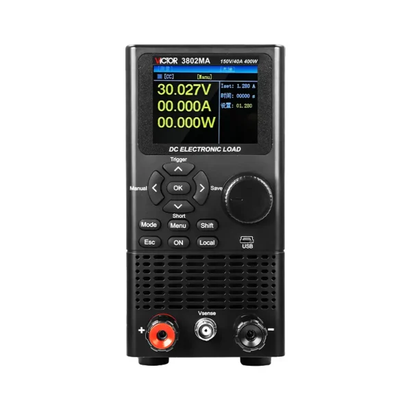 بار الکترونیکی DC ویکتور 150V 40A بیشینه توان 400W مدل VICTOR 3802MA