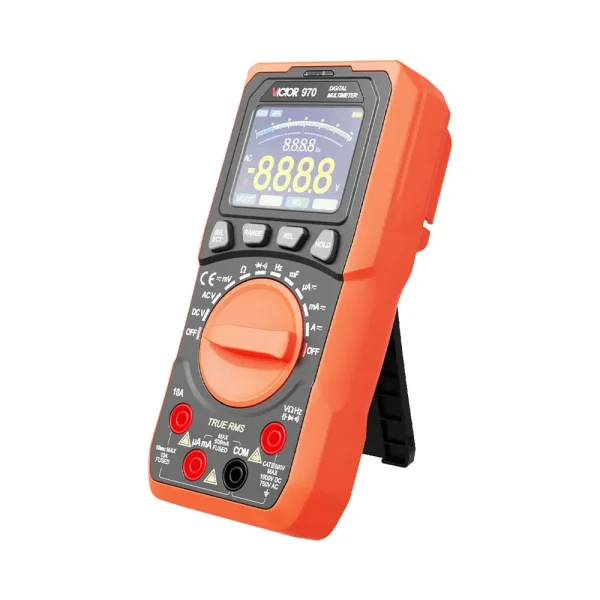 مولتی متر دیجیتال ویکتور VC970 همراه با نمایشگر دیجیتال رنگی و باتری قابل شارژ لیتیومی
