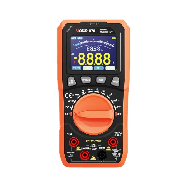 VICTOR 970 Digital Colorful LCD and Rechargeable Battery