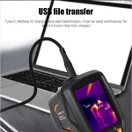 ترموویژن همراه با حافظه داخلی 8 گیگابایتی مناسب ذخیره عکس و انتقال به PC برای بررسی بیشتر