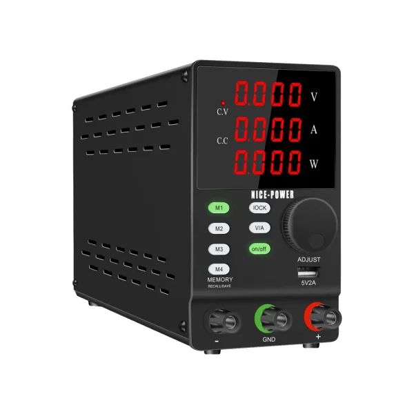 منبع تغذیه متغیر آزمایشگاهی حافظه دار نایس پاور 30 ولت 10 آمپر مدل NICE-POWER SPPS-S3010